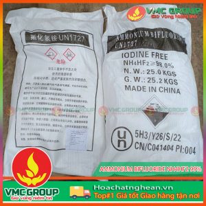 BÁN AMMONIUM BIFLUORIDE NH4HF2 99%, TRUNG QUỐC, 25KG/BAO TẠI NGHỆ AN