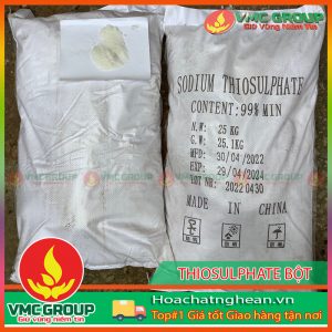 BỘT KHỬ MÙI SODIUM THIOSULPHATE (NATRI THIOSULFATE) NA2S2O3 BAO 25KG