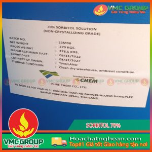 SORBITOL 70% SOLUTION DẠNG LỎNG - E420I - PHUY LỚN 270KG