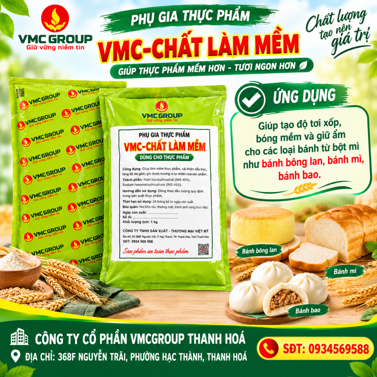 vmc chất làm mềm